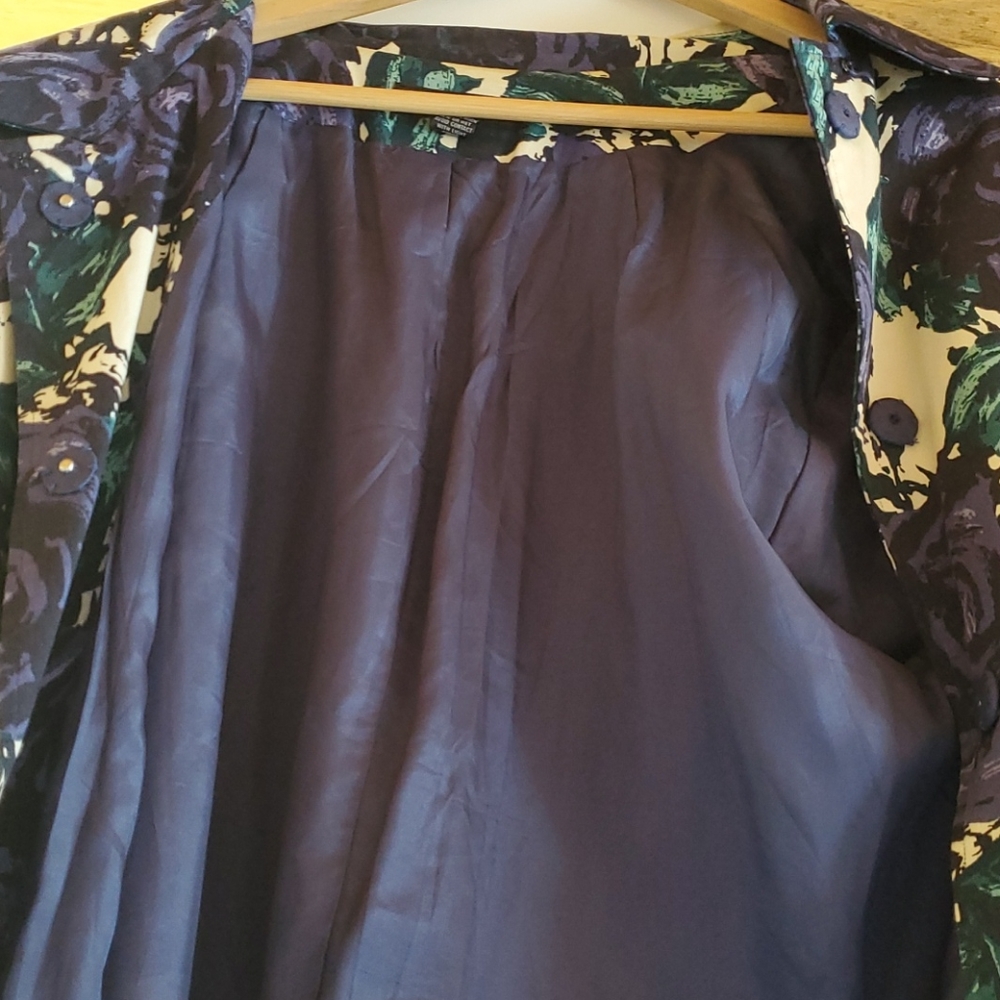 Light floral coat